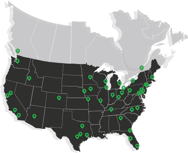 AAFA (American Association of Finance & Accounting) Affiliates city locations around the continental United States